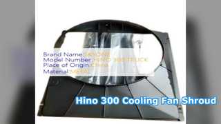 Hino 300 라디에이터 슈라우드 16711 78250 냉각 솔루션