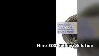 히노 500 팬 클러치 16250 E0070 J08E 엔진