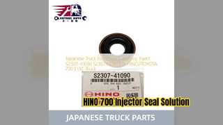 HINO 700 E13C 인젝터 씰 S230741090 교체