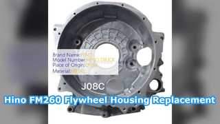 Hino FM260 플라이휠 하우징 J08E J08C 엔진 부품