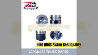 HINO N04C 피스톤 조립품 S130B E0M50 신뢰할 수 있는 엔진 부품