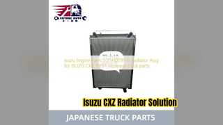 Isuzu CXZ 0PE 라디에이터 Assy 엔진 부품