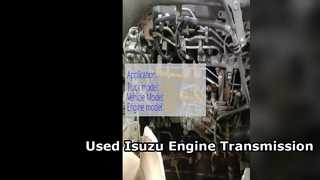 중고 Isuzu 6HE1 엔진 변속기 판매