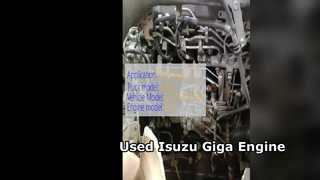 중고 Isuzu Giga 엔진 변속기 6WG1 판매