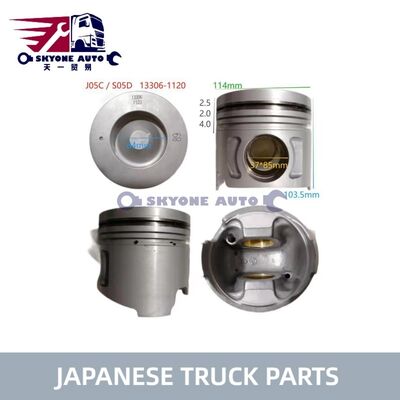 HINO 500 J05CT S05C S05D 트럭을 위한 Hino 엔진 부품 피스톤 아시리아 13306-1120 사용