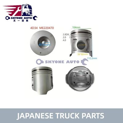 일본 트럭 부품 ME220470 MITSUIBISHI CANTER 4D34 4D34T 트럭을 위한 피스톤 아시